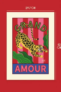 Make My Lemonade AFFICHE A3 GRAND AMOUR LEOPARD< Décorations