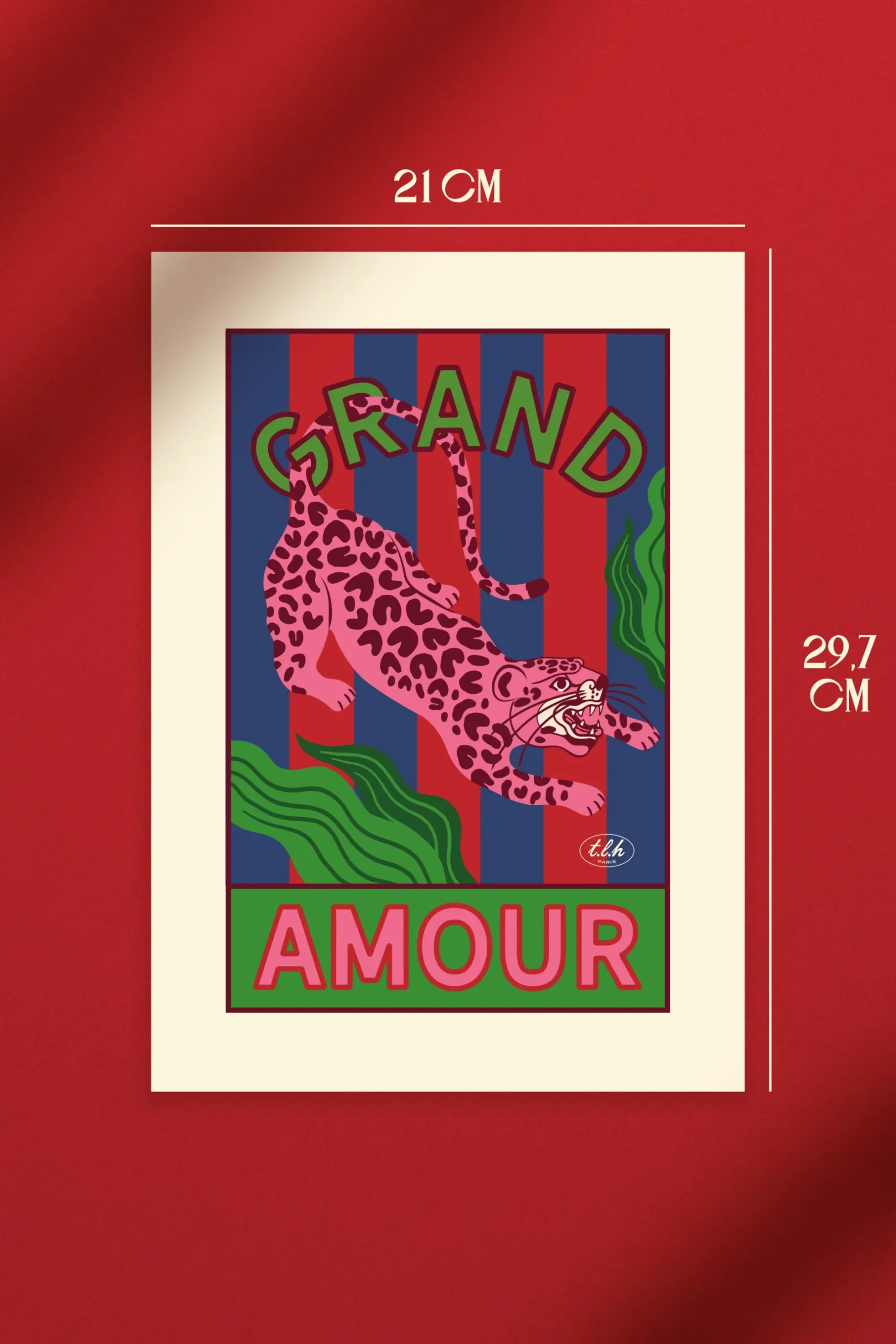 Make My Lemonade AFFICHE A4 GRAND AMOUR LEOPARD< Décorations