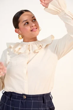 Make My Lemonade BLOUSE FIGARO ECRU< Tops & T-Shirts
