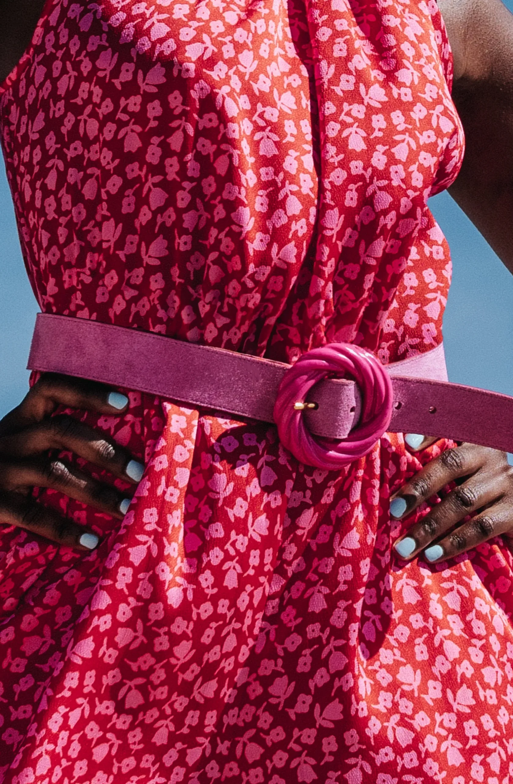 Make My Lemonade CEINTURE TORSADE SUEDE PINK< Ceintures