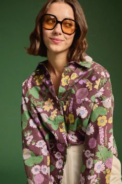 Make My Lemonade CHEMISE OMER AUTUMN FLOWER MARKET< Tops & T-Shirts