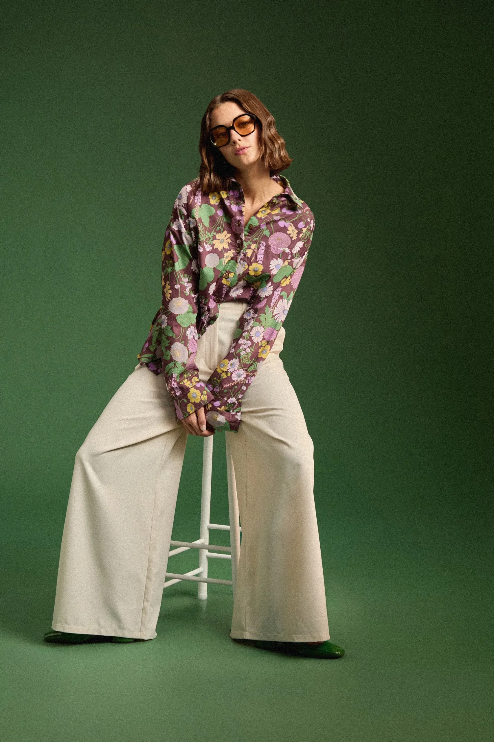 Make My Lemonade CHEMISE OMER AUTUMN FLOWER MARKET< Tops & T-Shirts