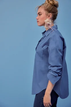Make My Lemonade CHEMISE OMER BLEU CERULEEN< Tops & T-Shirts