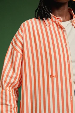 Make My Lemonade CHEMISE OMER ORANGE STRIPE< Tops & T-Shirts