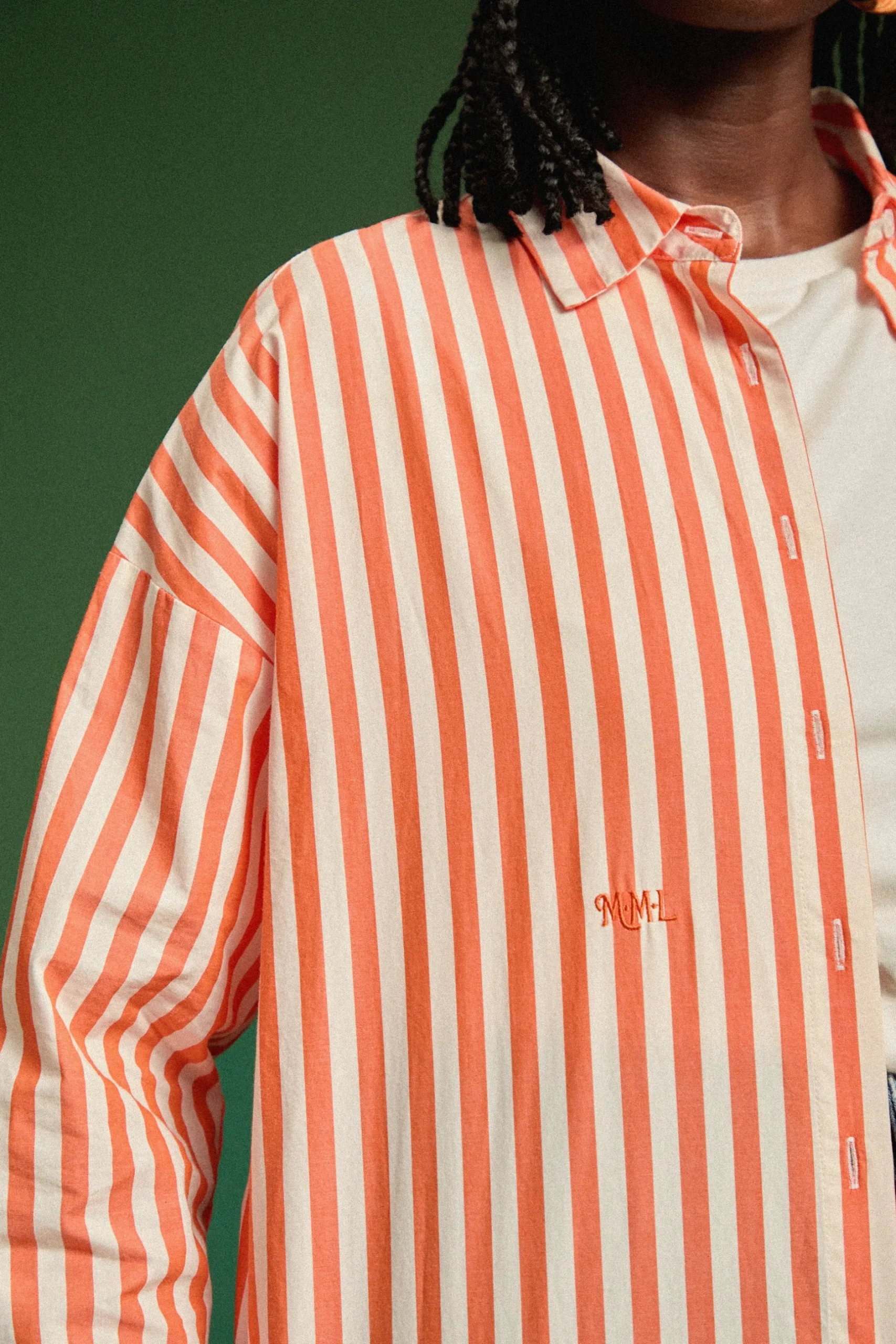 Make My Lemonade CHEMISE OMER ORANGE STRIPE< Tops & T-Shirts