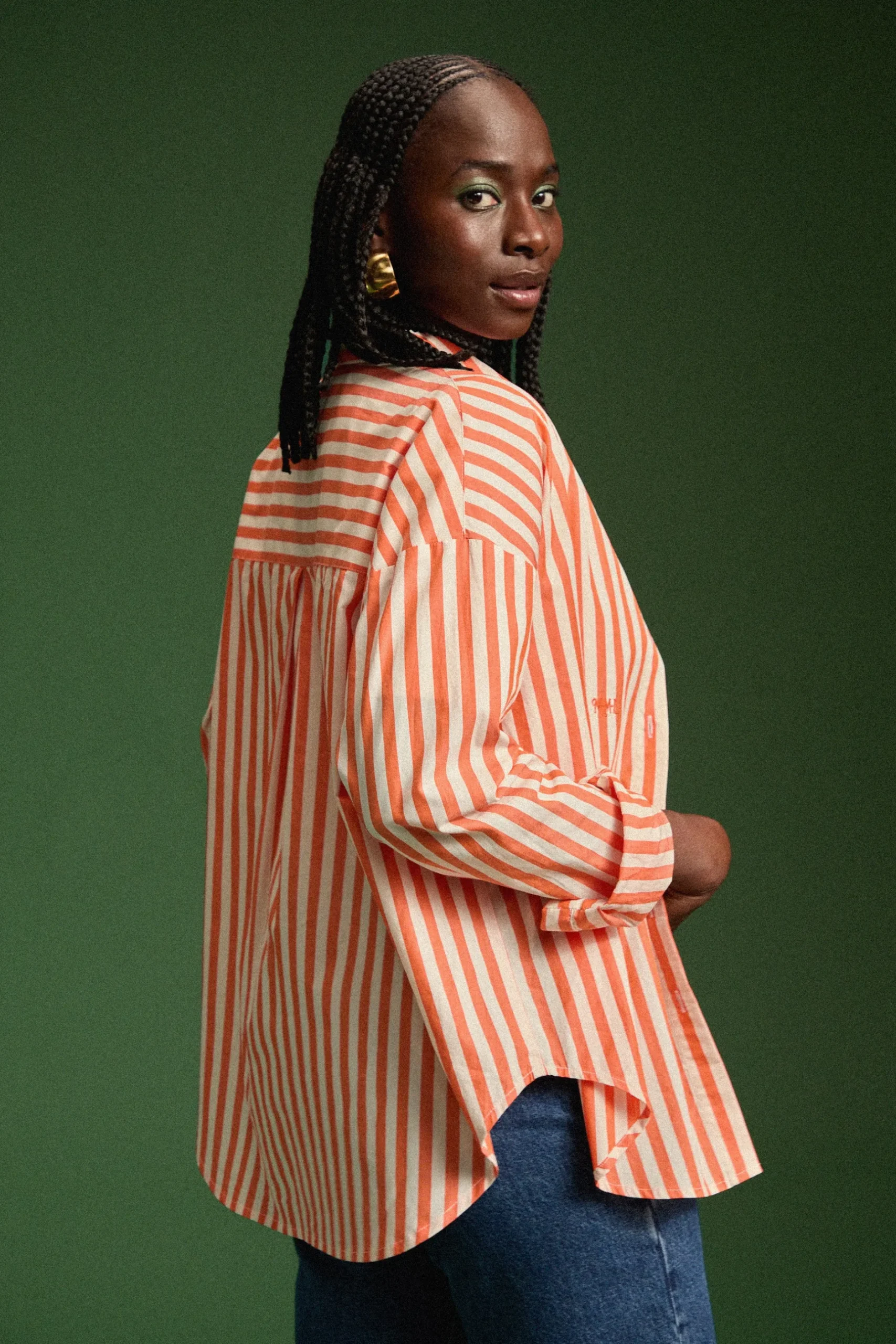 Make My Lemonade CHEMISE OMER ORANGE STRIPE< Tops & T-Shirts