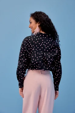 Make My Lemonade CHEMISE OMER POLKA ROSE< Tops & T-Shirts