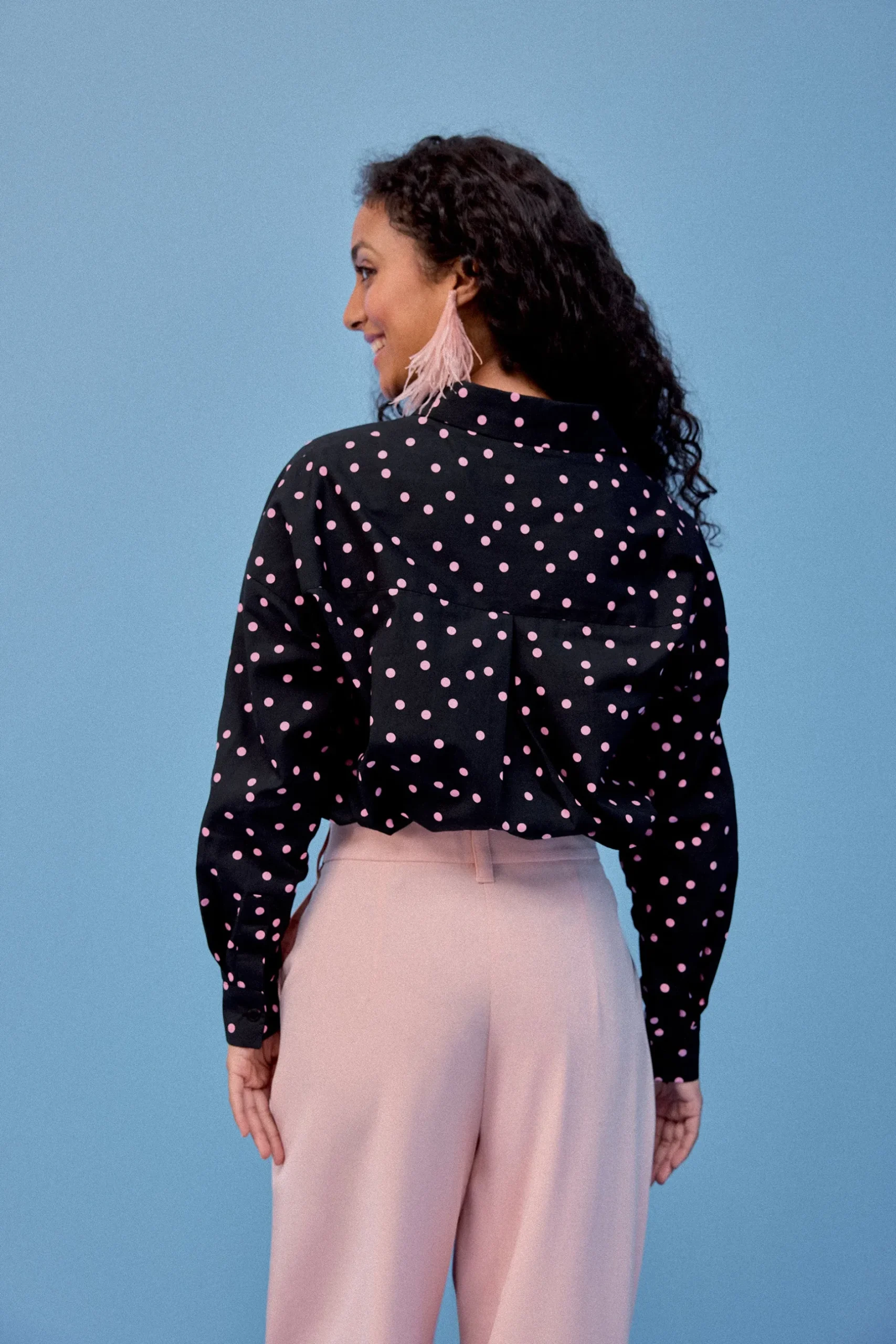 Make My Lemonade CHEMISE OMER POLKA ROSE< Tops & T-Shirts