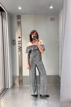 Make My Lemonade COMBI MONICA SEQUINS ARGENTE< Robes & Combis
