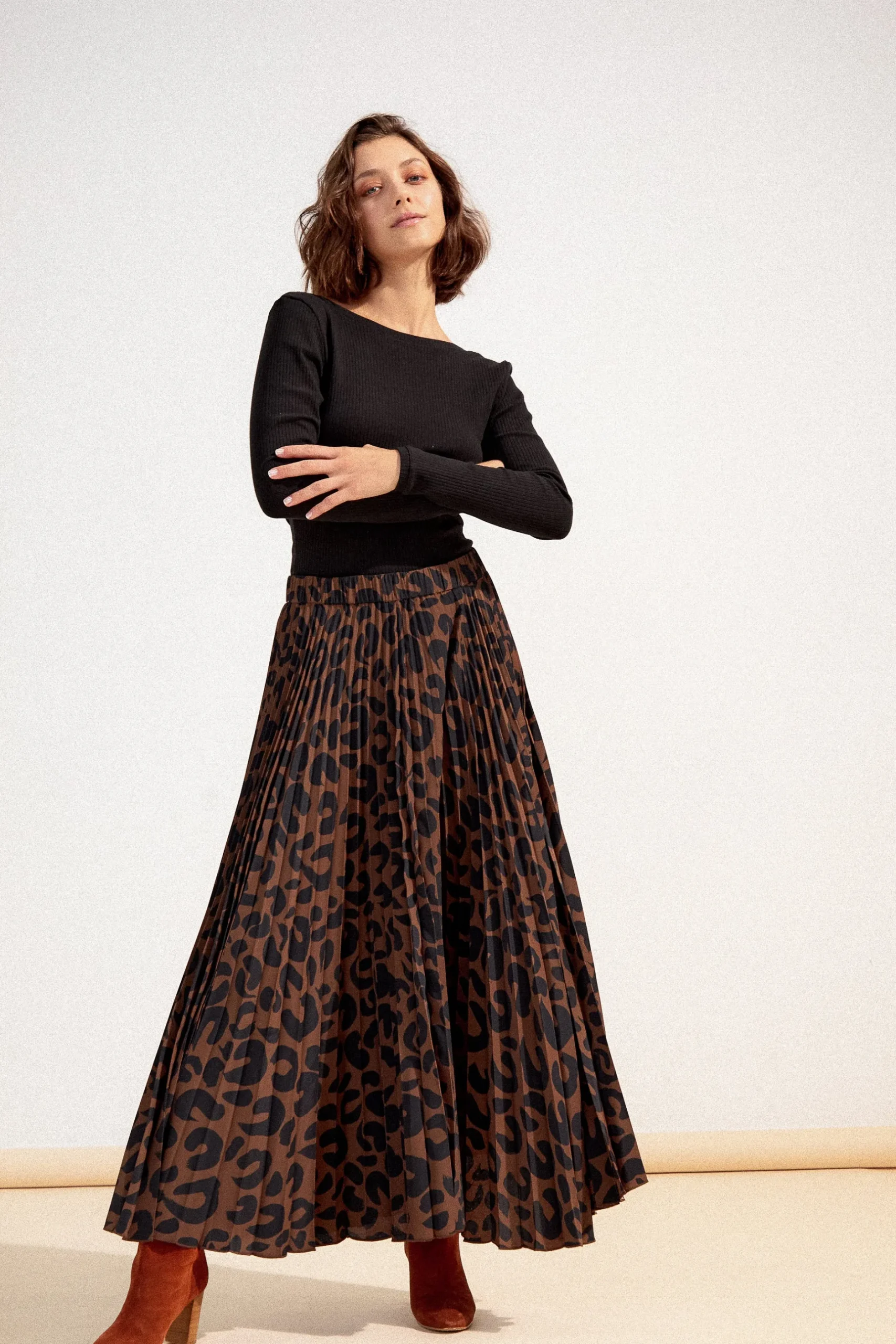 Make My Lemonade JUPE PAULA LEOPARD< Jupes