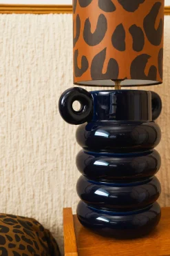 Make My Lemonade LAMPE ALI LEOPARD & BLEU MARINE< Lampes|Décorations