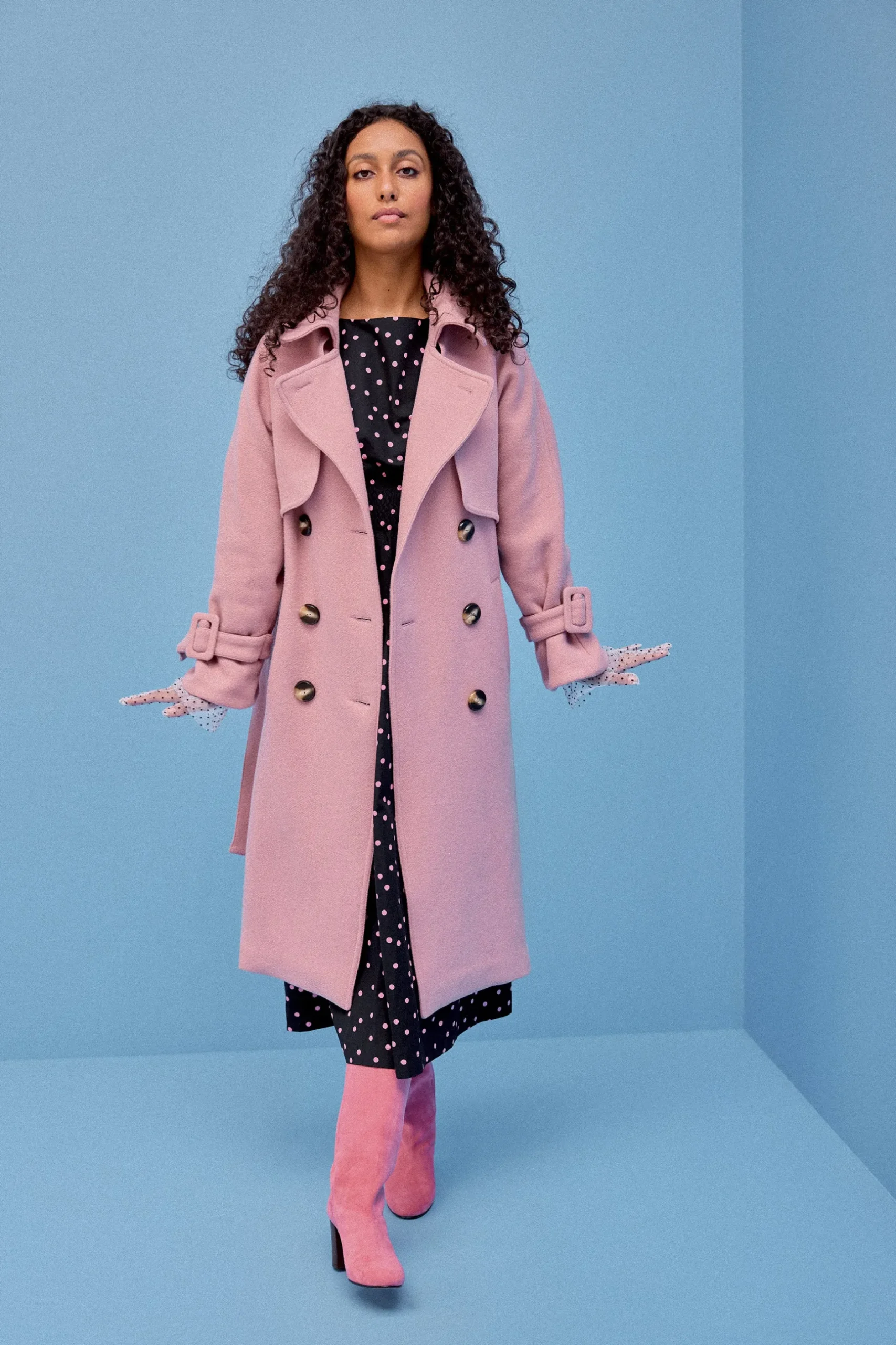 Make My Lemonade MANTEAU HENDRIKS ROSE POUDRE< Vestes & Manteaux