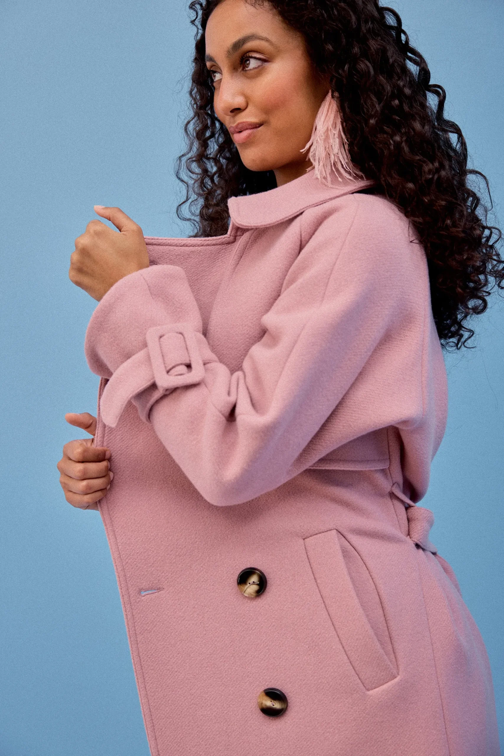 Make My Lemonade MANTEAU HENDRIKS ROSE POUDRE< Vestes & Manteaux