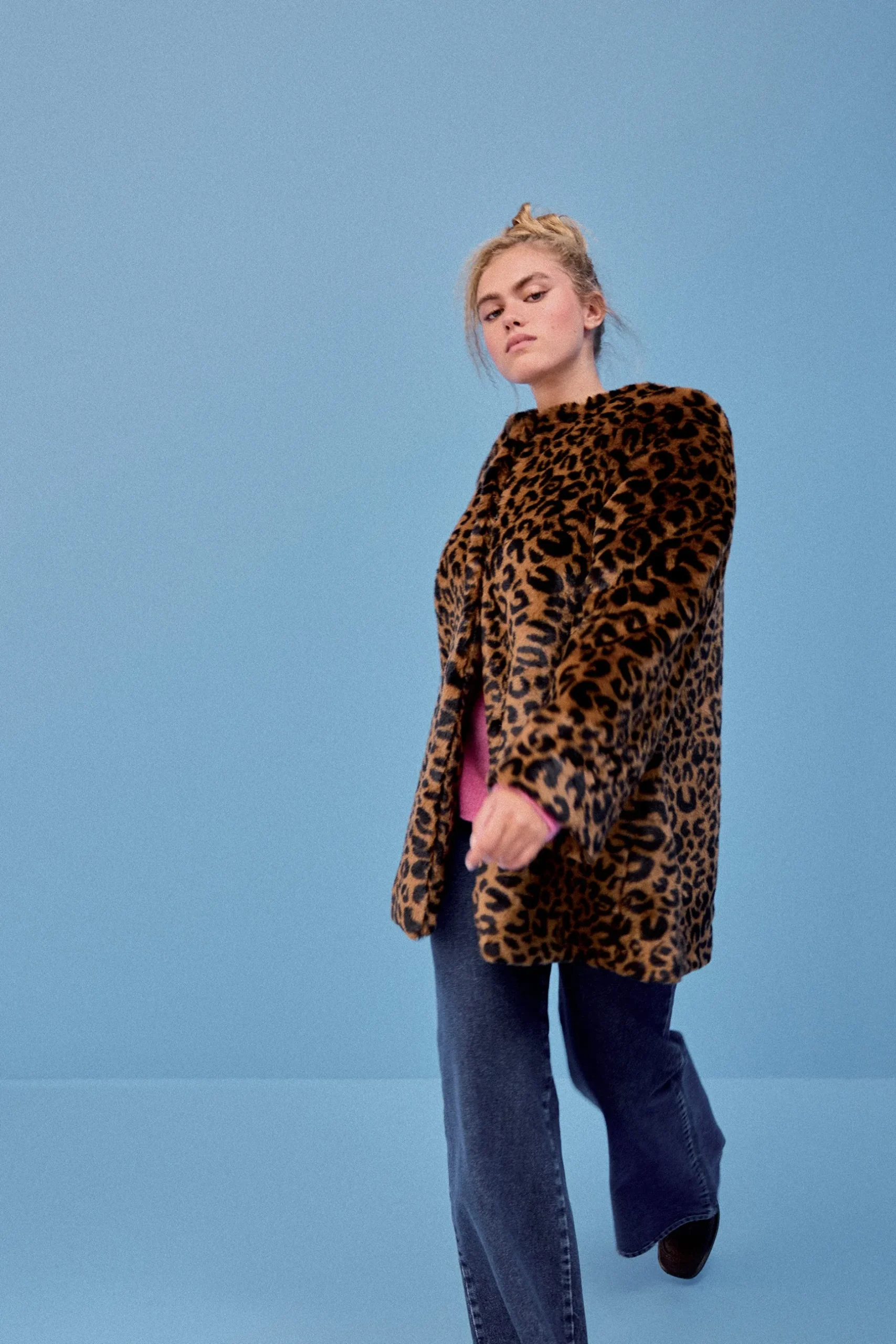 Make My Lemonade MANTEAU NICOLE NEW LEOPARD< Vestes & Manteaux