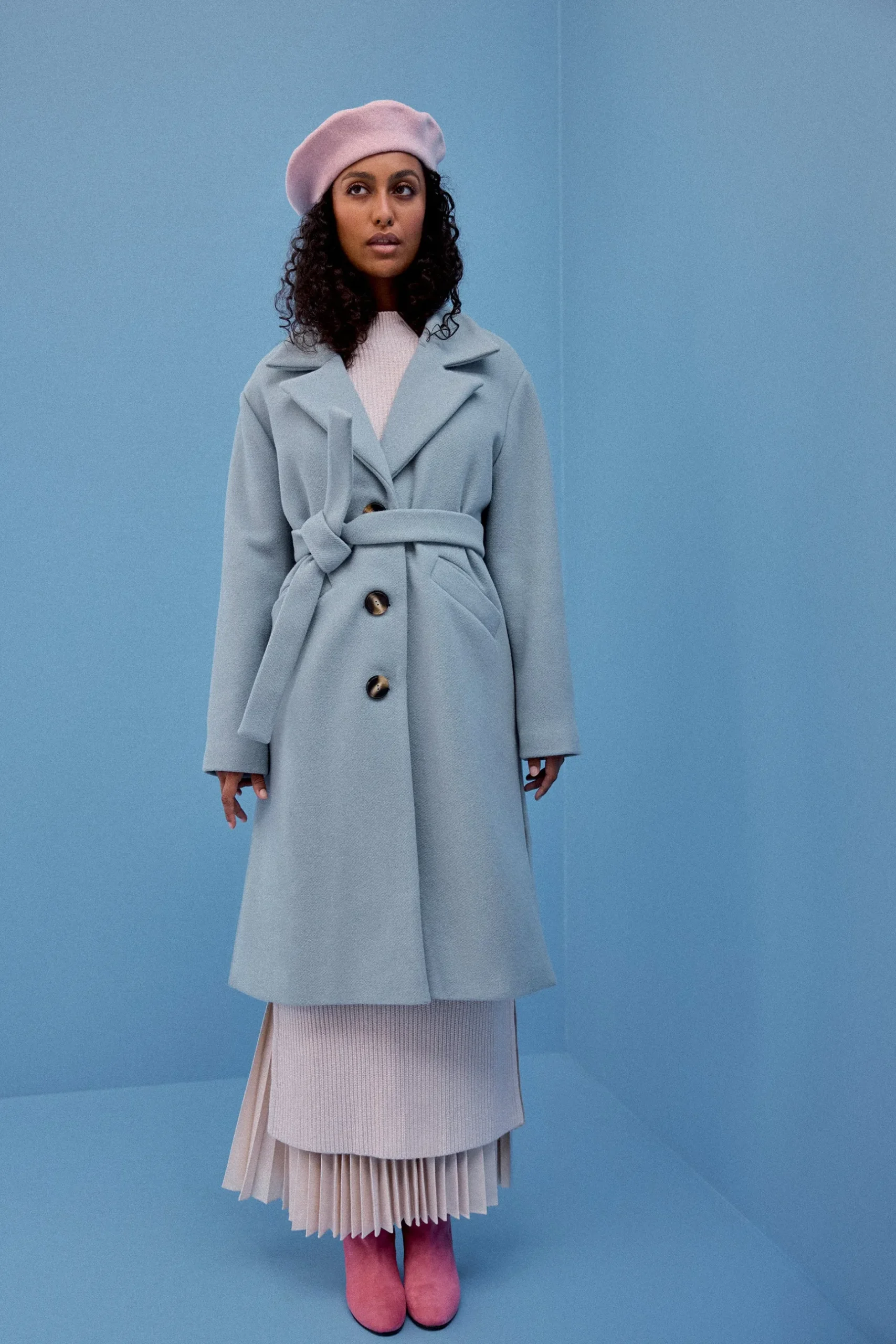Make My Lemonade MANTEAU RAY BLEU CIEL< Vestes & Manteaux