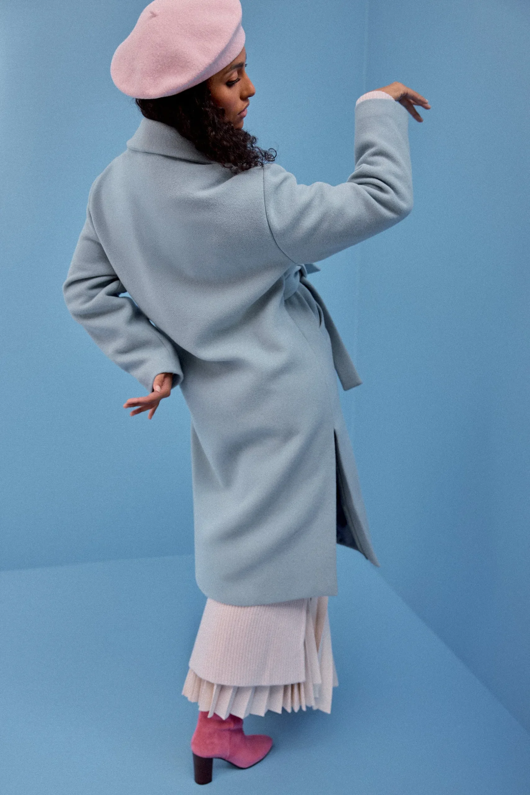 Make My Lemonade MANTEAU RAY BLEU CIEL< Vestes & Manteaux