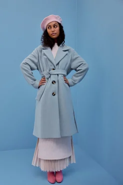 Make My Lemonade MANTEAU RAY BLEU CIEL< Vestes & Manteaux
