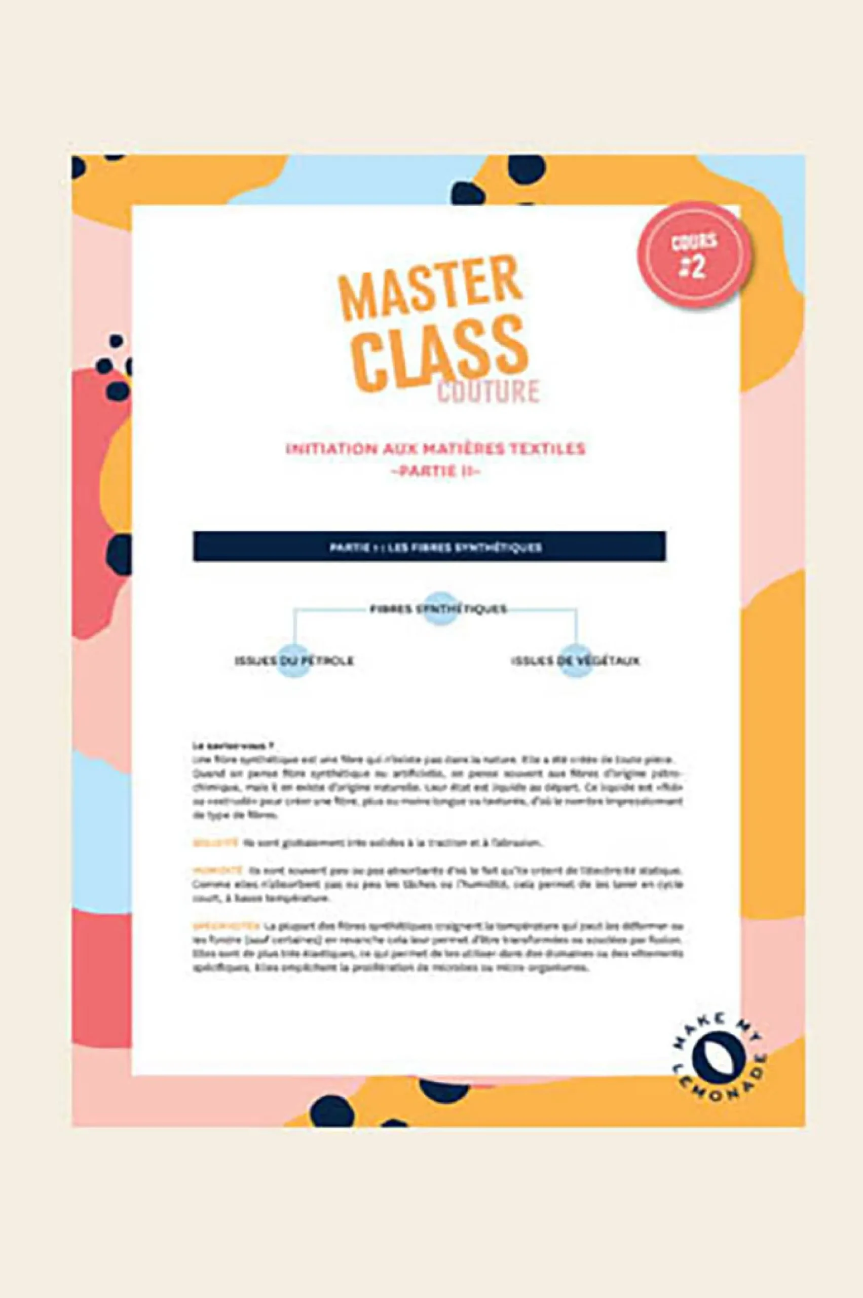 Make My Lemonade Masterclass partie 2< Patrons Pdf|Mercerie & Couture
