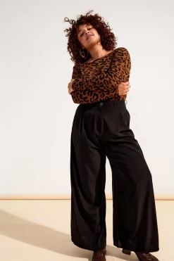 Make My Lemonade PANTALON HARYA FLUIDE NOIR< Pantalons
