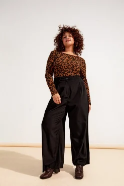 Make My Lemonade PANTALON HARYA FLUIDE NOIR< Pantalons