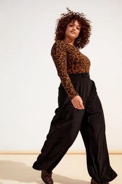 Make My Lemonade PANTALON HARYA FLUIDE NOIR< Pantalons