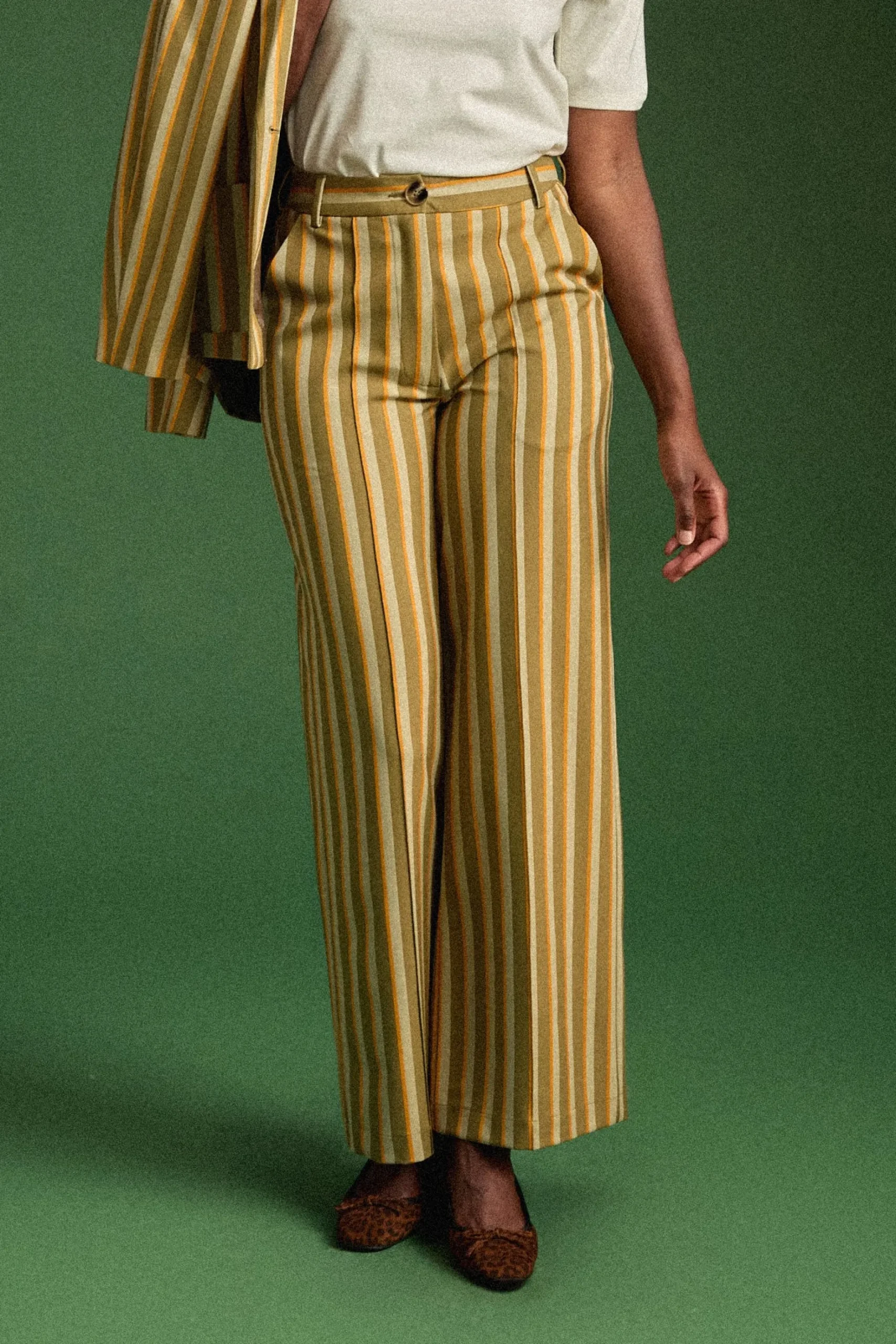 Make My Lemonade PANTALON KARL RAYURES VERTES< Pantalons