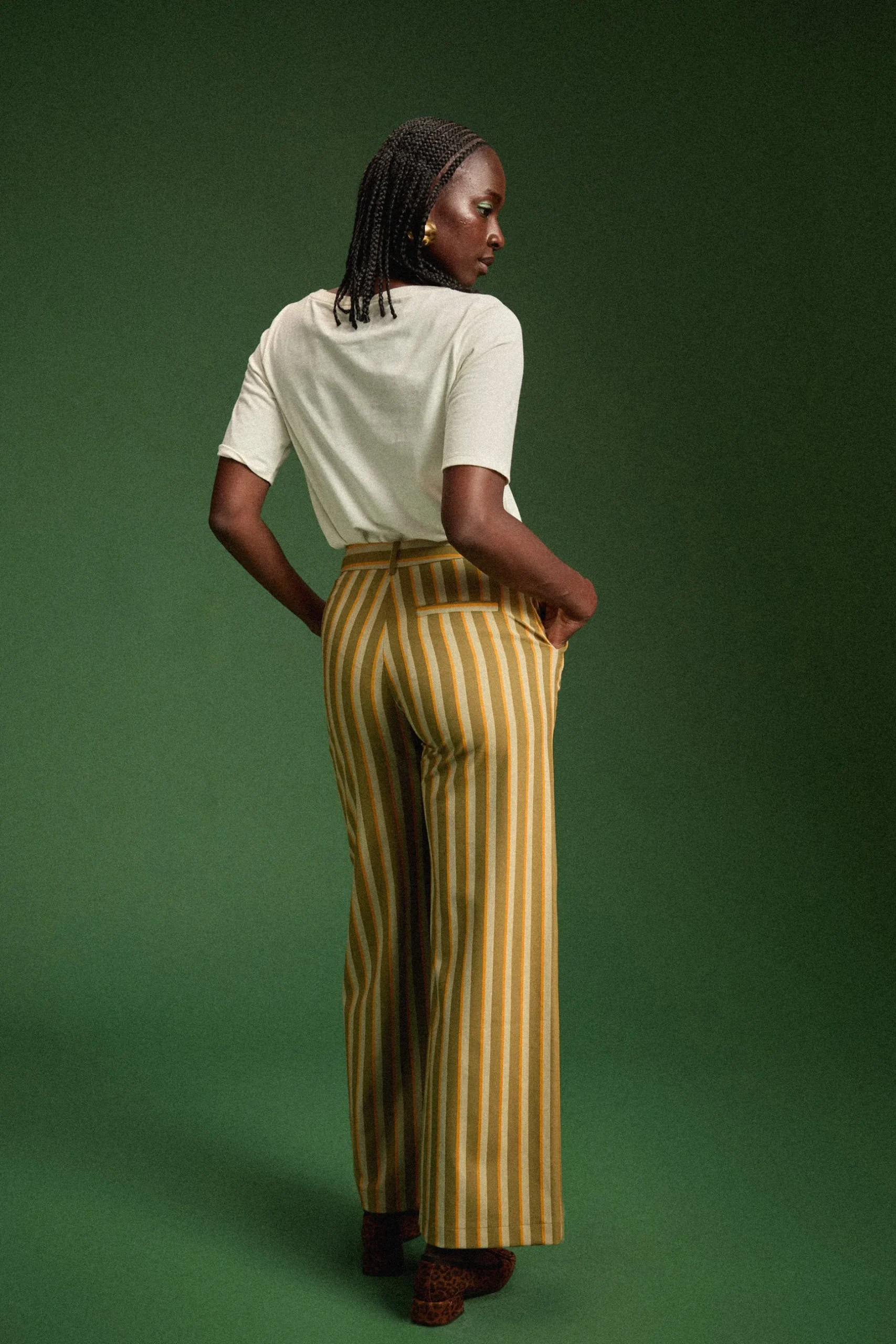 Make My Lemonade PANTALON KARL RAYURES VERTES< Pantalons