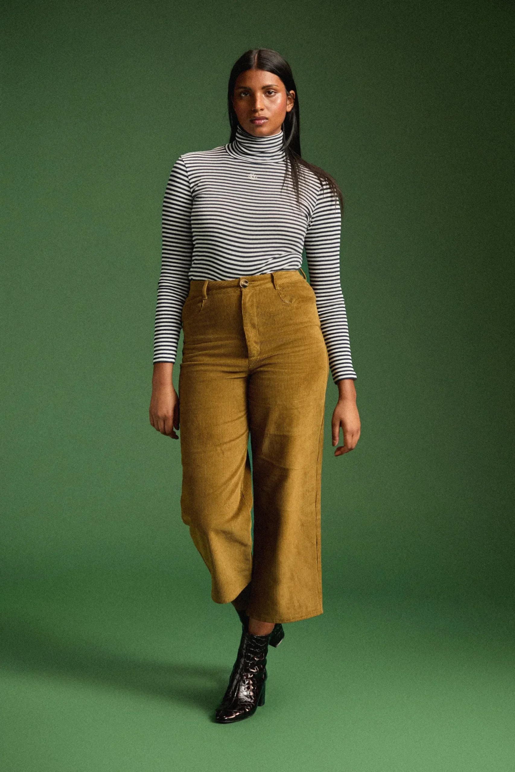 Make My Lemonade PANTALON NELSON VELOURS KAKI< Pantalons