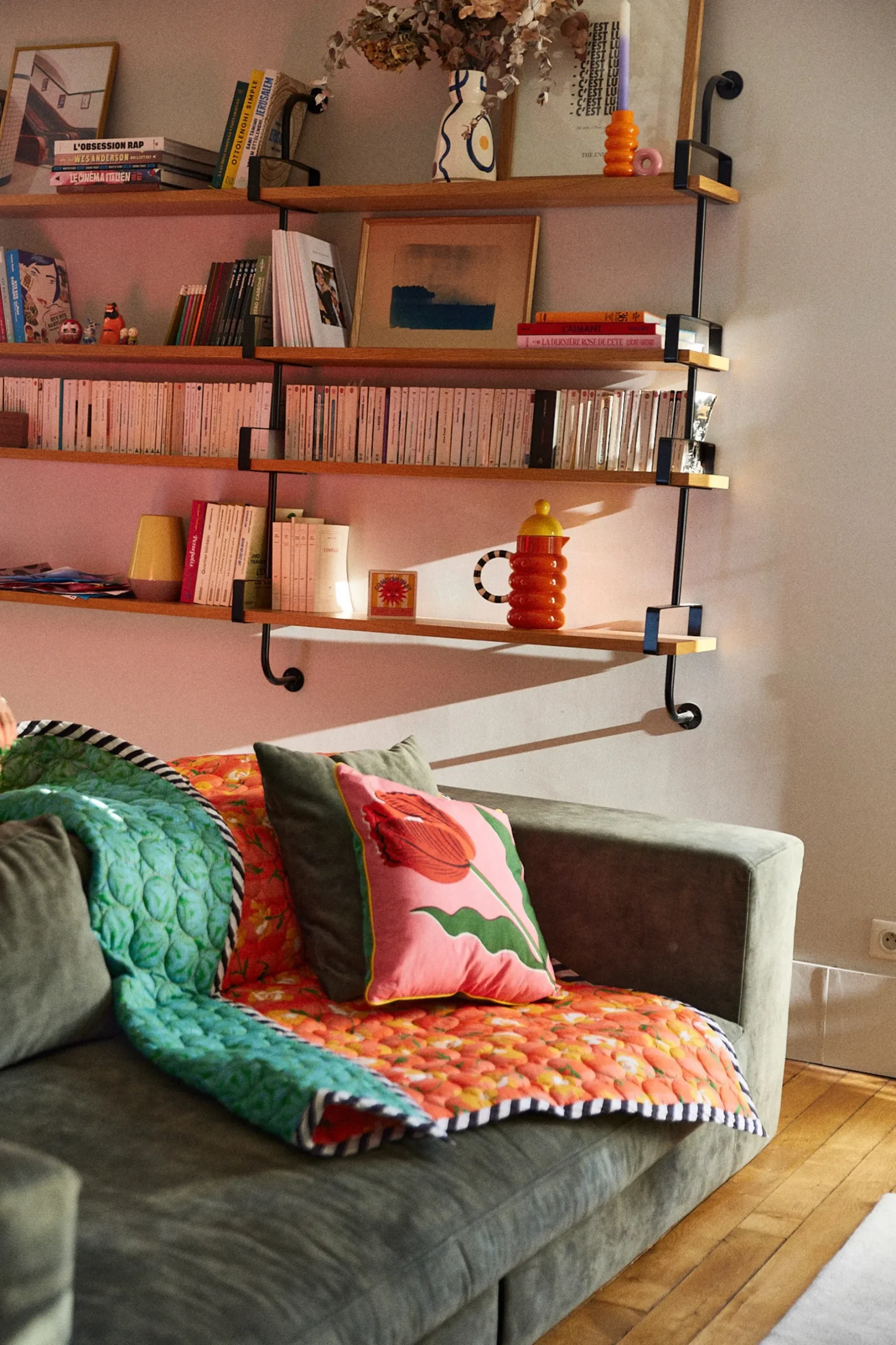 Make My Lemonade PLAID ALLIOCHA PINK & ORANGE< Le Linge