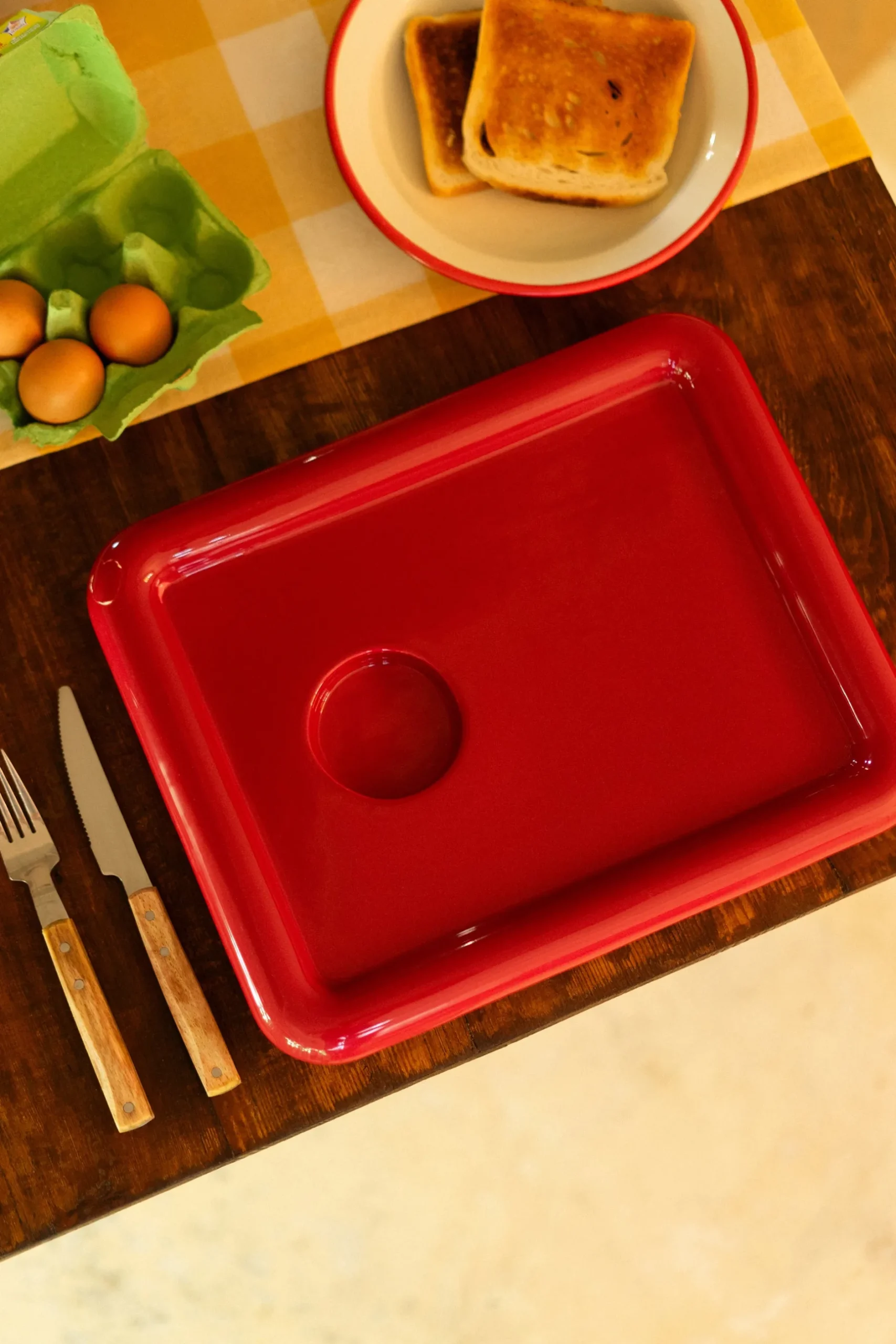 Make My Lemonade PLATEAU CARRE CONNOR ROUGE< Art De La Table