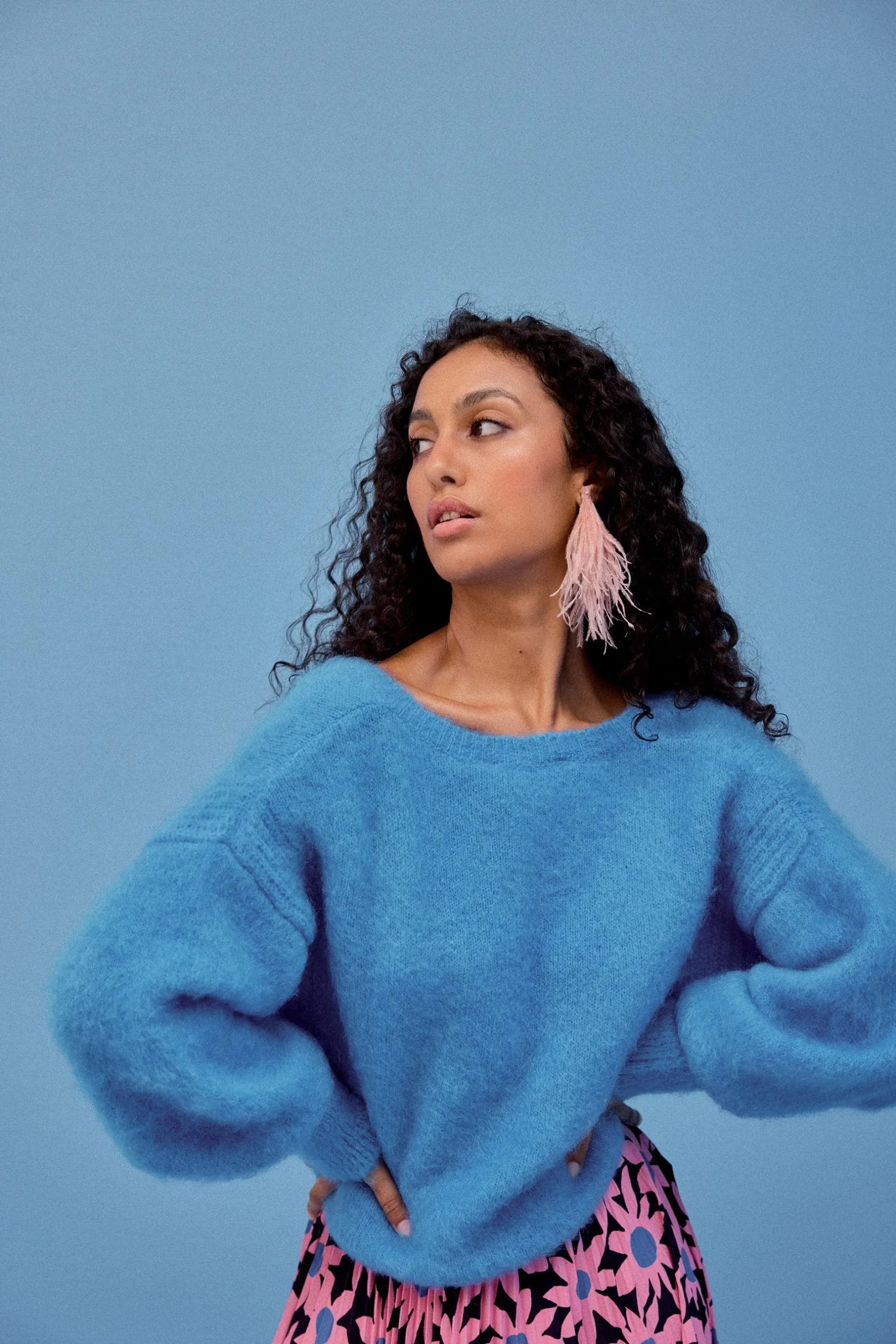 Make My Lemonade PULL MARIUS V BLEU< Sweats & Mailles