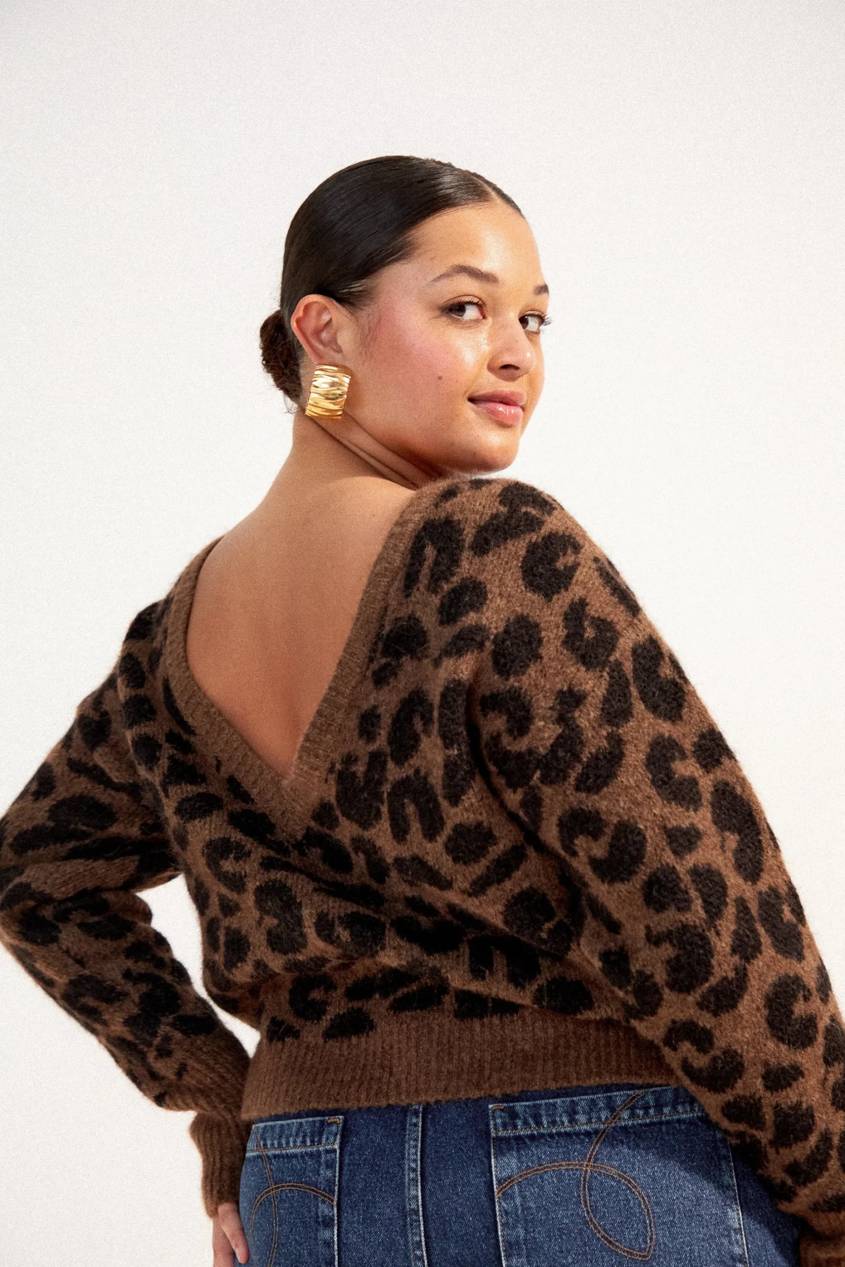 Make My Lemonade PULL MARIUS V LEOPARD< Sweats & Mailles