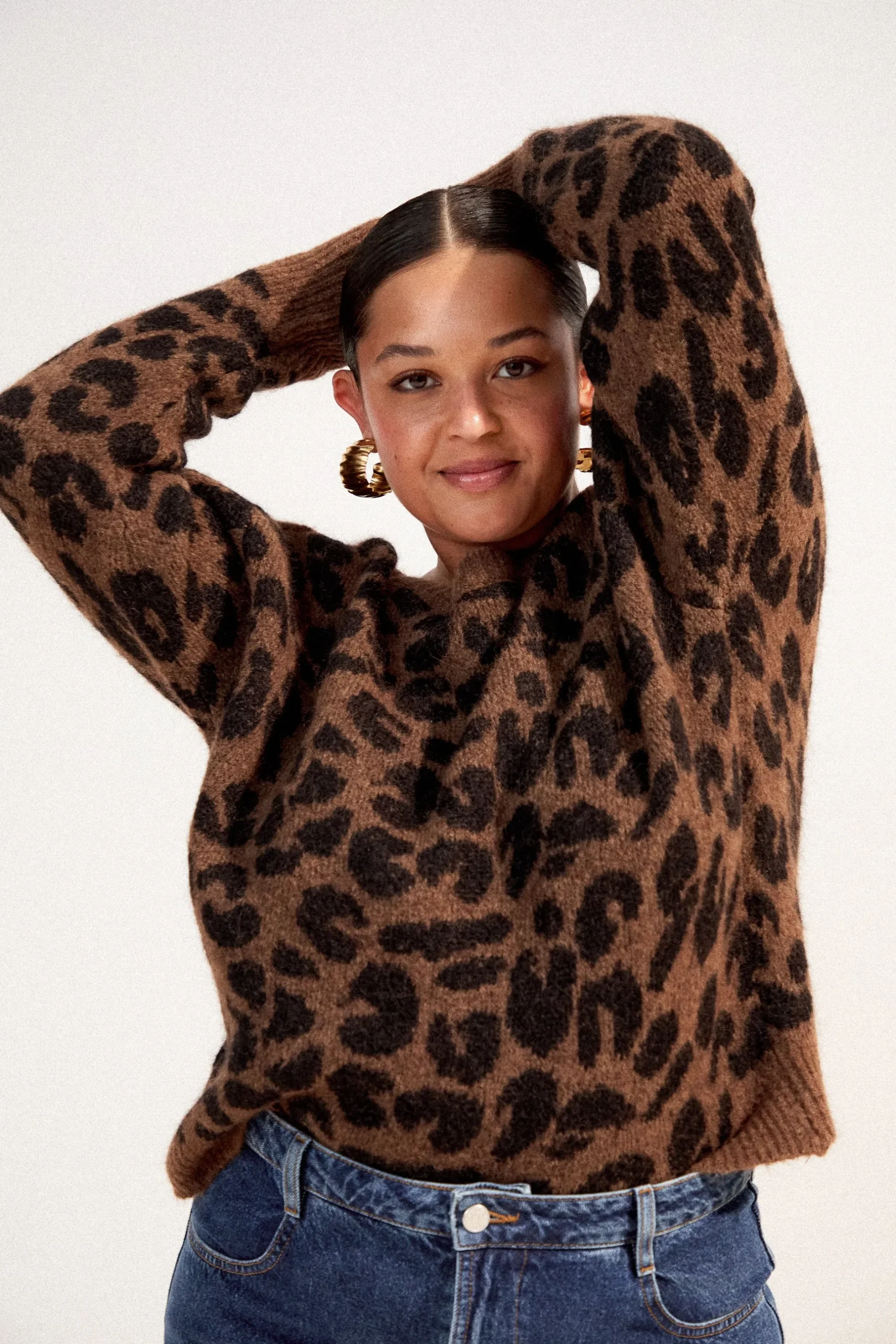 Make My Lemonade PULL MARIUS V LEOPARD< Sweats & Mailles