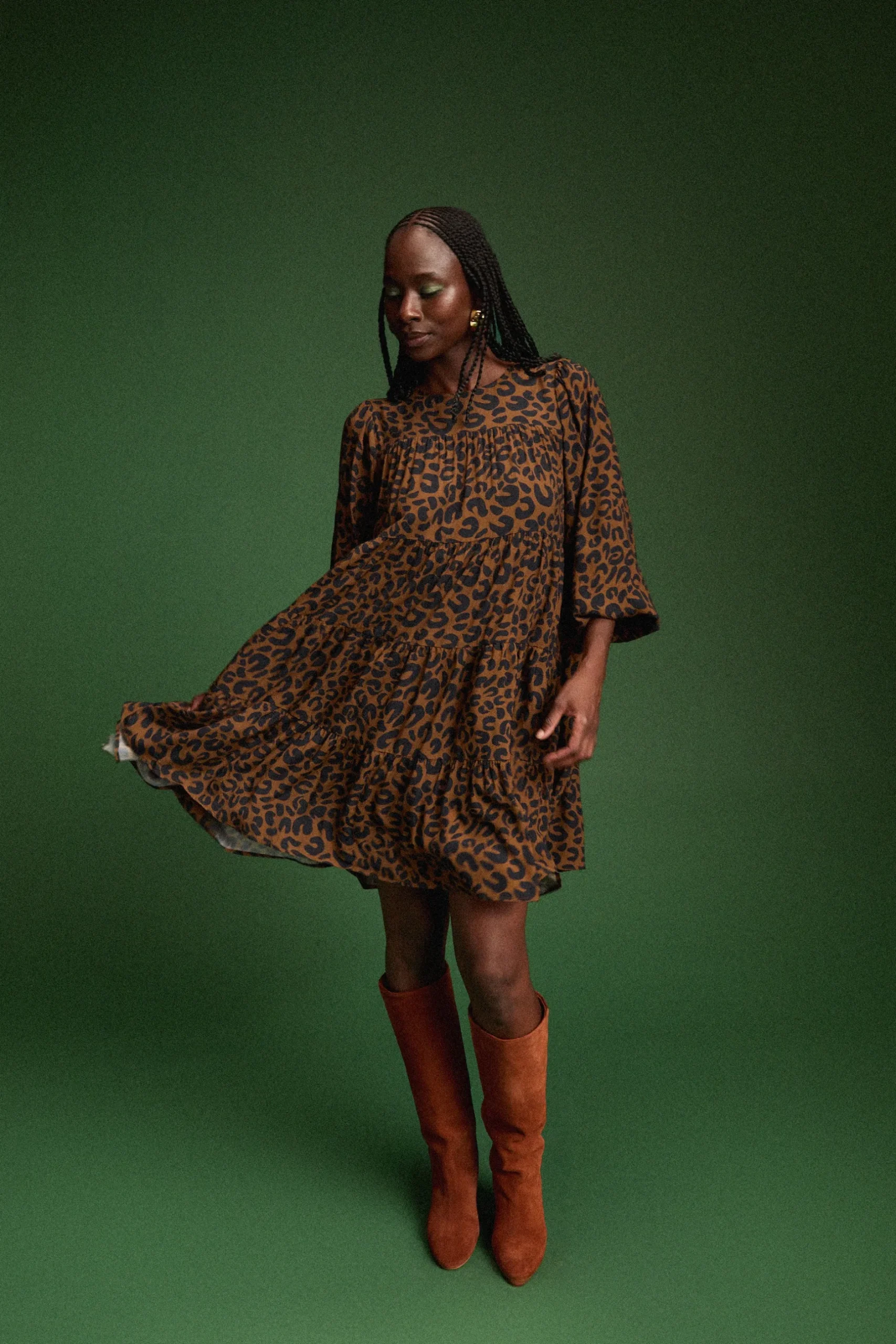 Make My Lemonade ROBE JENNY LEOPARD< Robes & Combis