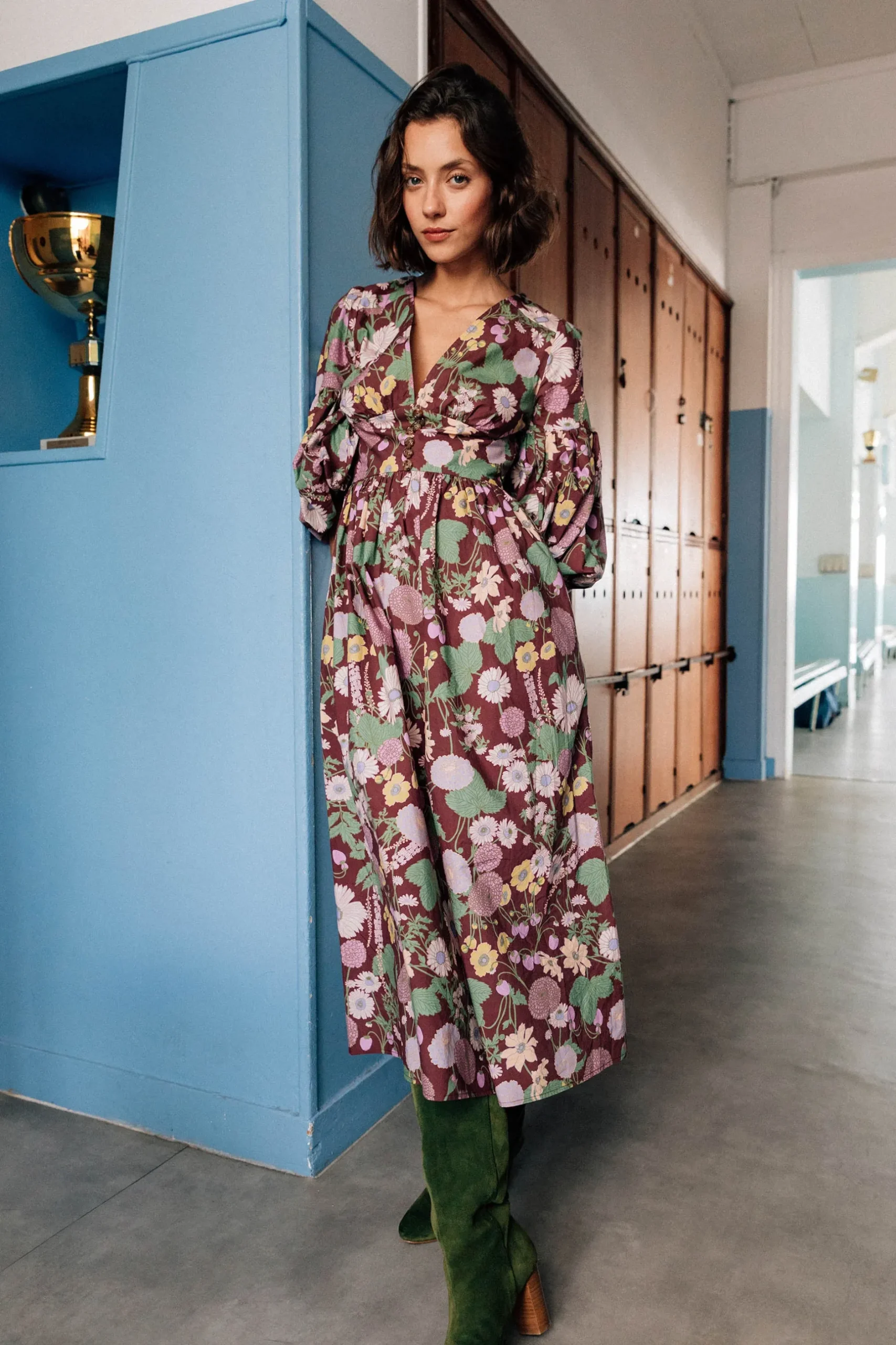 Make My Lemonade ROBE LEANDRA AUTUMN FLOWER MARKET< Robes & Combis