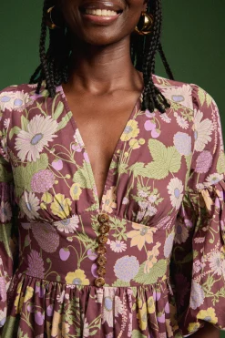 Make My Lemonade ROBE LEANDRA AUTUMN FLOWER MARKET< Robes & Combis