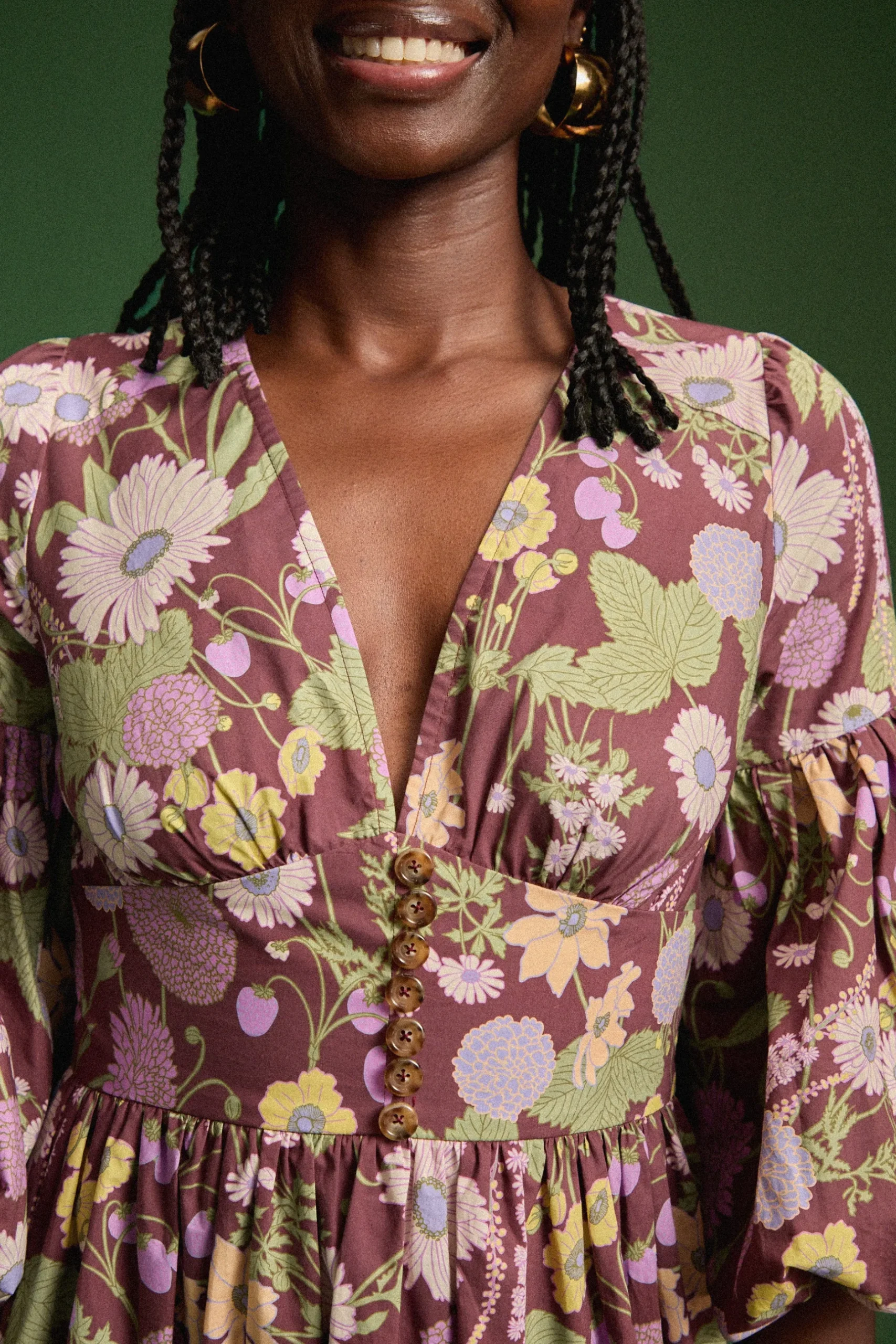 Make My Lemonade ROBE LEANDRA AUTUMN FLOWER MARKET< Robes & Combis