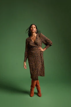 Make My Lemonade ROBE MARLA LEOPARD< Robes & Combis
