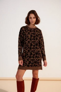 Make My Lemonade ROBE RUBY LEOPARD< Robes & Combis|Sweats & Mailles
