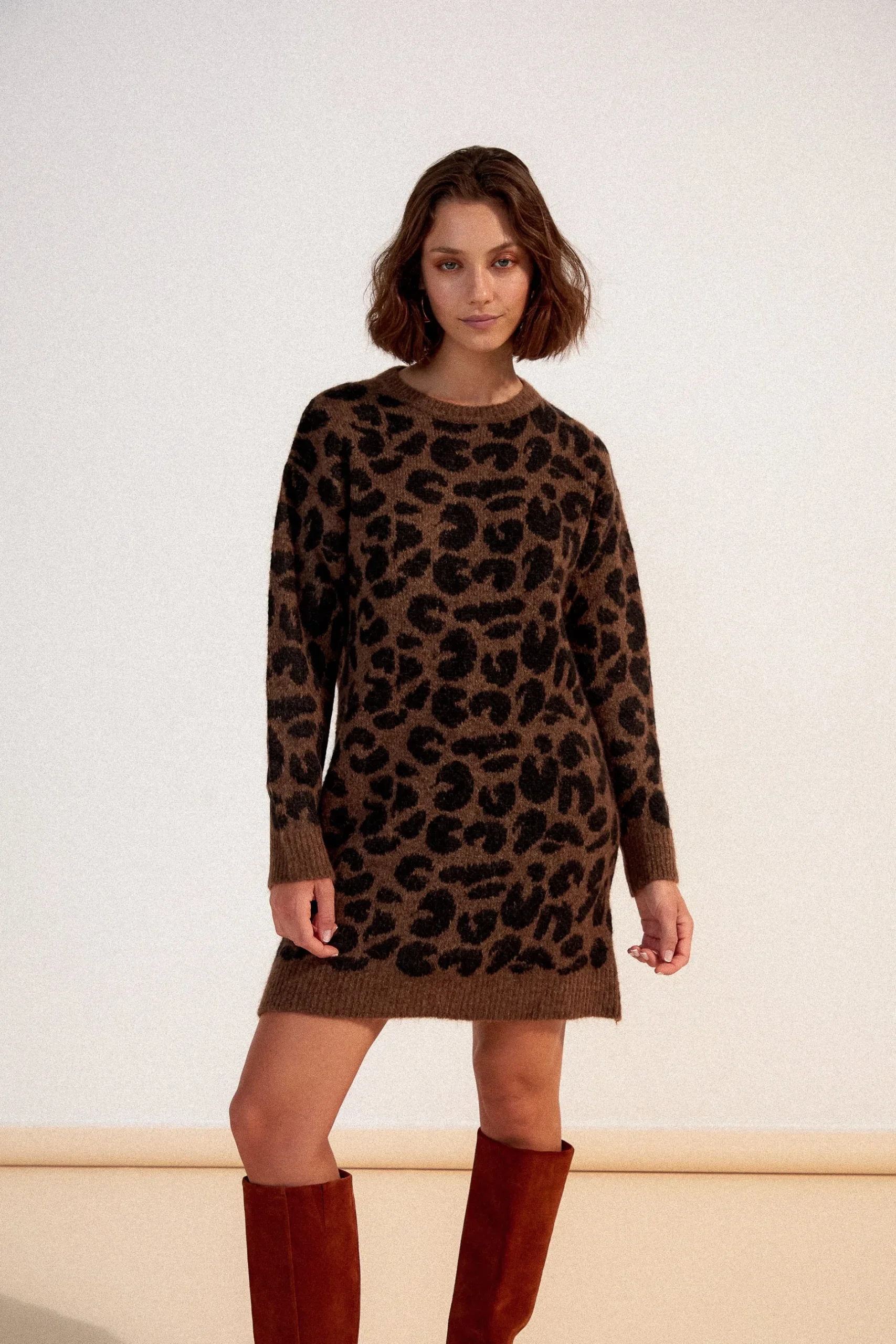 Make My Lemonade ROBE RUBY LEOPARD< Robes & Combis|Sweats & Mailles