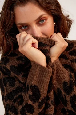 Make My Lemonade ROBE RUBY LEOPARD< Robes & Combis|Sweats & Mailles