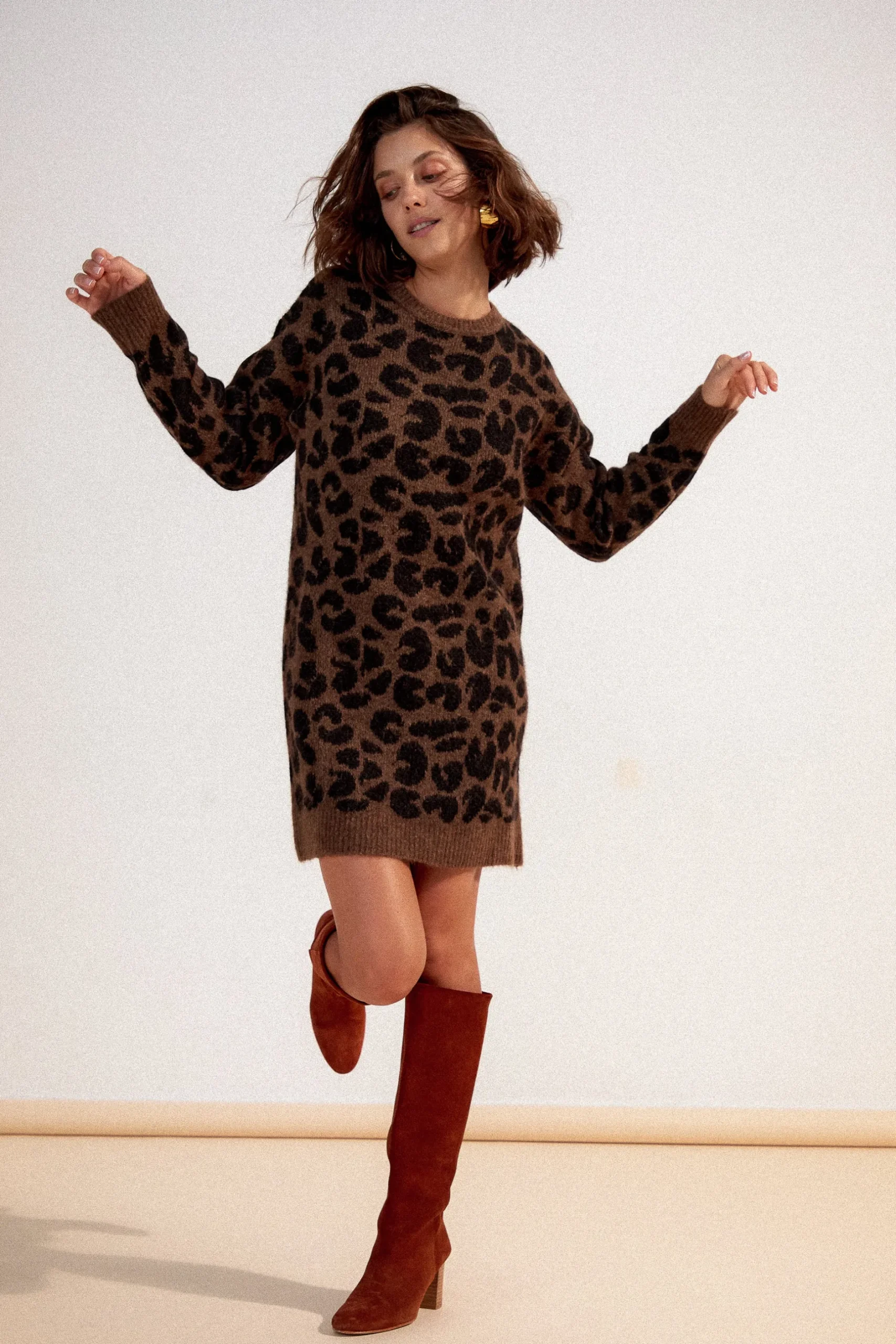 Make My Lemonade ROBE RUBY LEOPARD< Robes & Combis|Sweats & Mailles