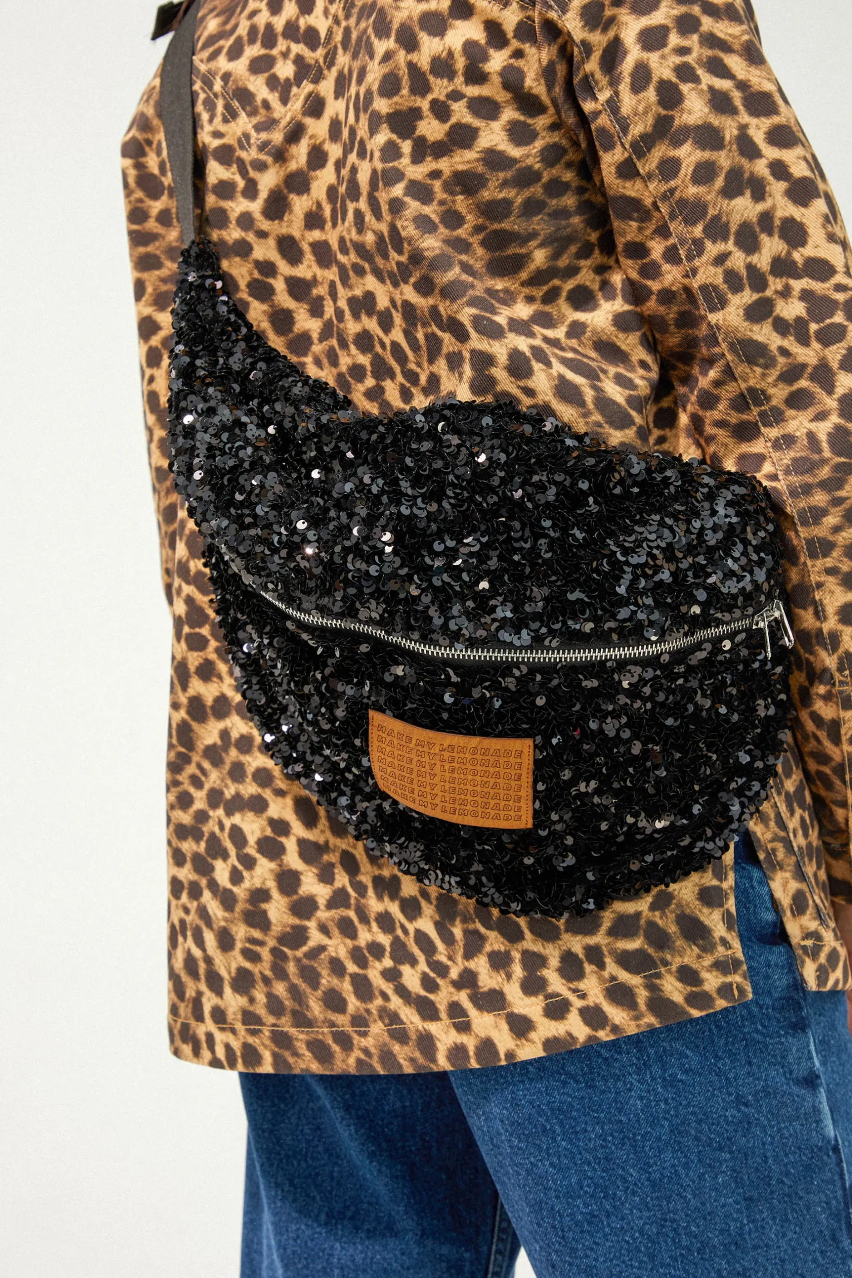 Make My Lemonade SAC BANANA SEQUINS NOIRS< Bananes|Sacs & Bananes