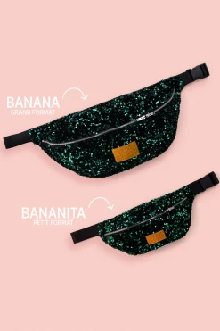 Make My Lemonade SAC BANANA SEQUINS VERTS< Bananes|Sacs & Bananes