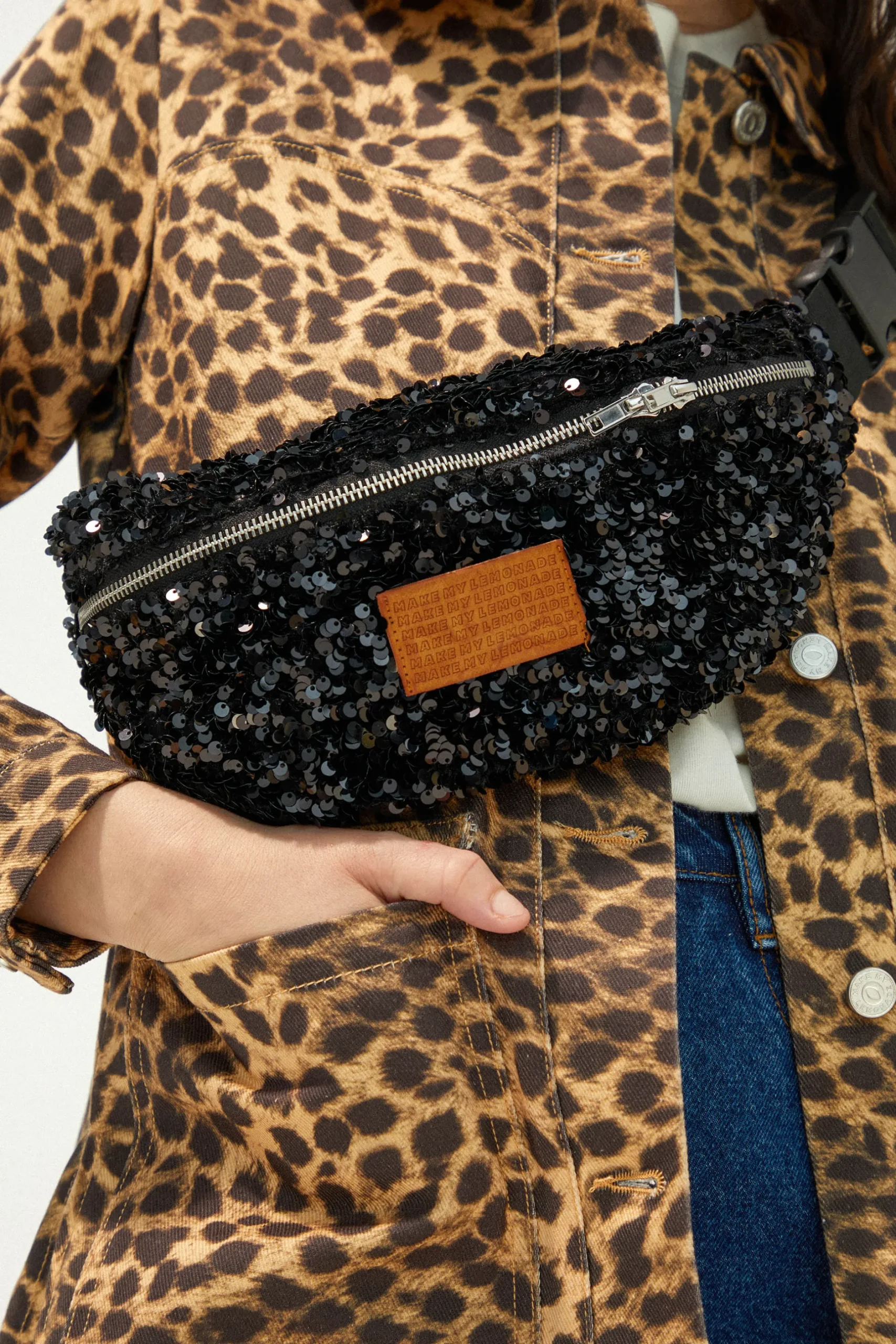 Make My Lemonade SAC BANANITA SEQUINS NOIRS< Bananes|Sacs & Bananes