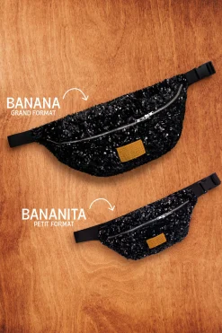 Make My Lemonade SAC BANANITA SEQUINS NOIRS< Bananes|Sacs & Bananes