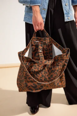 Make My Lemonade SAC CABAS SUZETTE LEOPARD< Sacs & Bananes
