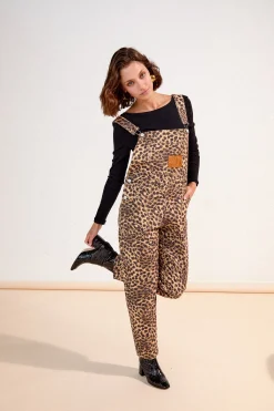 Make My Lemonade SALOPETTE RAMONA LEOPARD< Robes & Combis