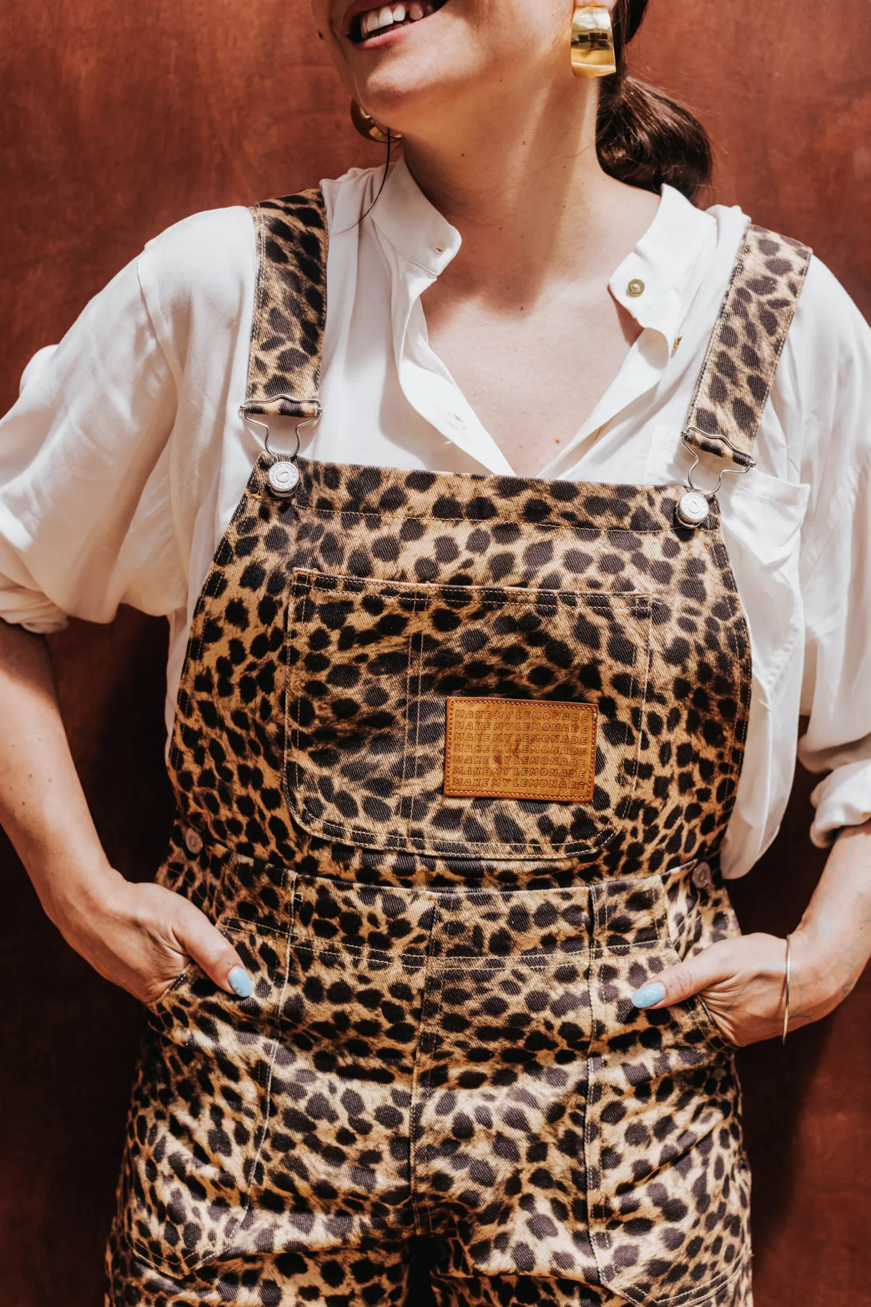 Make My Lemonade SALOPETTE RAMONA LEOPARD< Robes & Combis