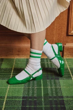 Make My Lemonade SANDALES POLLY VERNIS SUPER GREEN< Chaussures